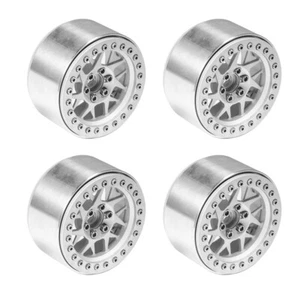 4PCS 1/10 RC Crawler 2.2" CNC Beadlock Wheels Rims For Axial Wraith Model Car - Picture 1 of 7