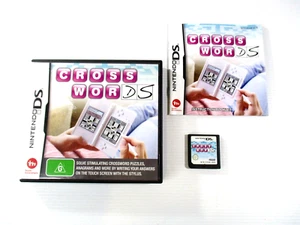 DS Game Crosswords G Nintendo 2008 Manual Tested - Picture 1 of 7