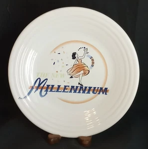 Fiestaware Millennium Lunch Plate Fiesta White Federated Dept Store Luncheon NWT - Picture 1 of 5
