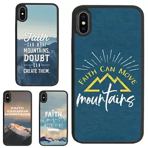 Hard Cover For iPhone SE4 16E 12 13 14 15 16 Pro Max Bible Verse Faith Mountains - Picture 1 of 25