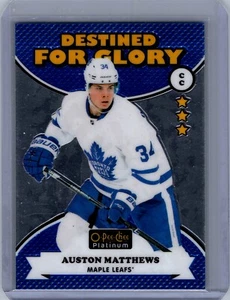 2017-18 O-Pee-Chee Platinum #DG-10 Auston Matthews Destined for Glory - Picture 1 of 2