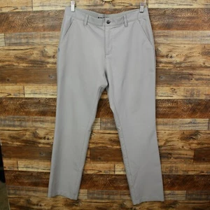 Adidas Golf Pants Size 32x32 Mens Flat Front Gray Stretch Striped - Picture 1 of 10