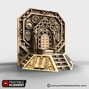 Ironhelm Trono Dispersión Terreno Mesa Juegos DnD Impresión 3D 32/28/20/15/10mm - Imagen 1 de 4