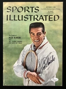 Alex Olmedo Signed Sports Illustrated 9/7/59 No Label Tennis Davis Cup Auto JSA - Picture 1 of 4