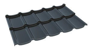 Dachpfannenprofil Talia 30 in 5 mm Stärke Profilblech Dach Ziegeloptik 11,55€/m² - Bild 1 von 3