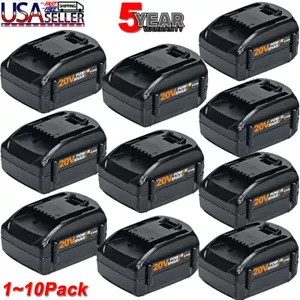 WA3525 WA3578 For WORX 20V Max Lithium Power Tools 6.0Ah Battery WA3520 WA3575 - Picture 1 of 15