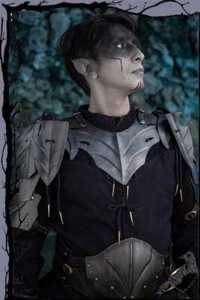 Larp Mittelalter Lederrüstung Dunkelelfen Schultern - Abendzeit  Epic Armoury - Bild 1 von 1