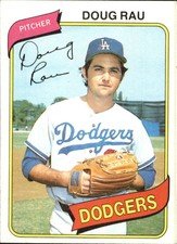 1980 Topps Baseball Card #527 Doug Rau DP Near Mint