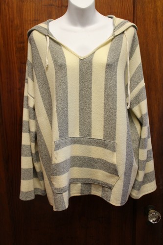 VETEMENTS FSL apparel Maglione Pullover a Righe Giallo Grigio L