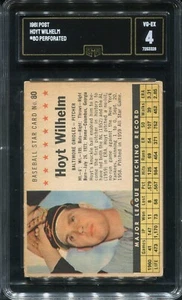 1961 Post Cereal #80 Hoyt Wilhelm Baltimore Orioles (Company) - GMA 4 VG/Ex - Picture 1 of 2