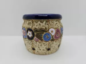 Antique Amphora Vase Urn Jeweled Florals Czechoslovakia Pottery - Picture 1 of 12