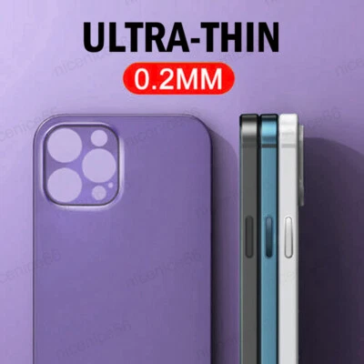 Ultra-thin Matte Clear Hard Cover Case For iPhone 16 15 14 13 Pro Max 12 11 XR 8 - Image 1 of 4