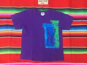Camiseta gráfica de tenis de colección Reebok años 90 con logotipo púrpura M Pump hecha en EE. UU. Años 90 rara - Imagen 1 de 5