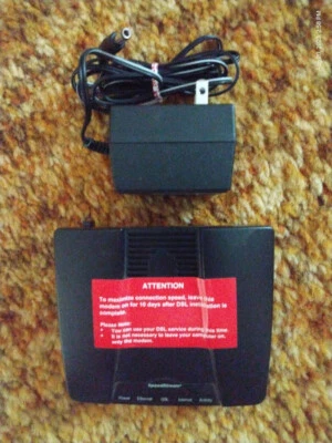 Siemens SpeedStream 4100B Ethernet ADSL Modem with Power Adapter - Image 1 of 2