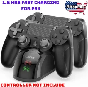 1.8 Hrs Fast Charging Dual USB Charger Dock Station for PS4 Charging Station - Picture 1 of 8
