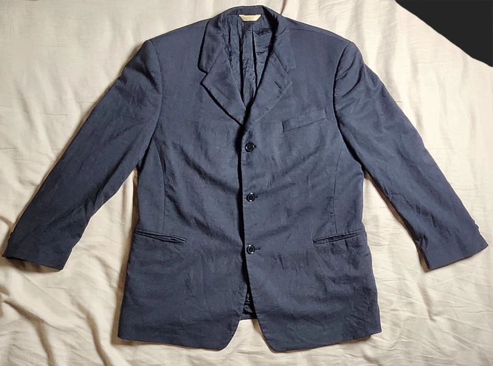 Blazer Dona Karan Signature Negro Talla 44/38 Corto Tres Botones Foto 1 de 4