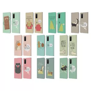 HEAD CASE DESIGNS DOSES NONSENSE LEATHER BOOK WALLET CASE FOR SAMSUNG PHONES 1 - Picture 1 of 16
