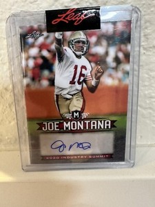 Leaf Joe Montana Autograph Industry Summit Promo Card