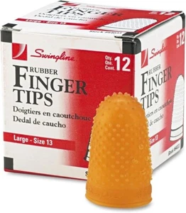 Swingline Gummi Fingerspitzen 13 (groß) Bernstein Dutzend - 12er Pack - Bild 1 von 5