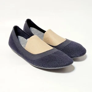Allbirds TB Tree Breezers Navy Blue Ballet Flats Knit SlipOn Shoes Wms 10US 40EU - Picture 1 of 21