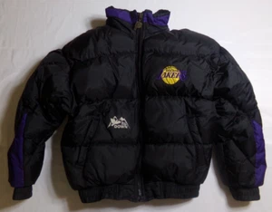 Vintage 90's Los Angeles/LA Lakers Pro Player Puffer Down Jacket Youth L (14/16) - Picture 1 of 13