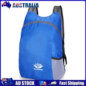 Foldable Backpack Outdoor Travel Waterproof Sports Hiking Daypacks (Blue) - Picture 1 of 7