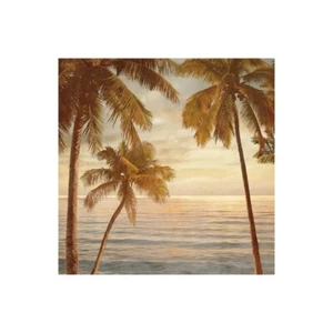Stampa su Tela su Carta Poster o Quadro Seba John Palms on the Water II - Picture 1 of 2