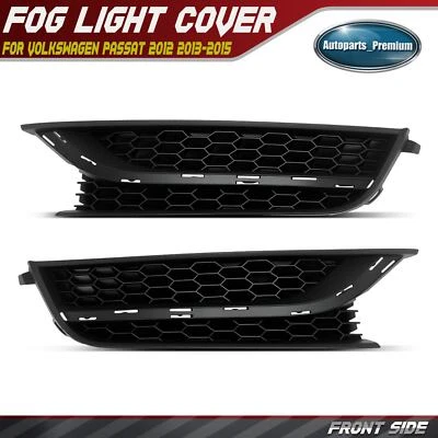 2x Cubierta de luz antiniebla delantera para conductor y pasajero para Volkswagen Passat 2012 2013-2015 Foto 1 de 4