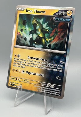 062/162 Iron Thorns - SV05 Temporal Forces - Holo Rare NM Pokemon - Image 1 of 2