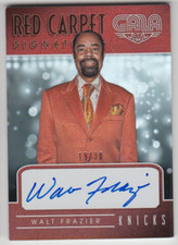2015-16 Panini Gala Knicks Walt Frazier Red Carpet Signatures Auto 19/30
