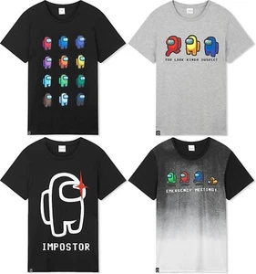 Among Us Camisetas para niños Kids Crewmates & Impostor print Camiseta de manga - Picture 1 of 25
