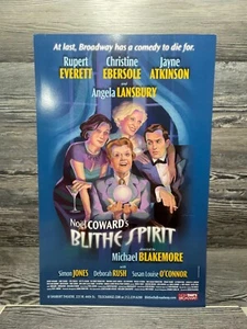 BLITHE SPIRIT, ANGELA LANSBURY, SHUBERT THEATRE, BROADWAY WINDOW CARD/POSTER - Picture 1 of 9