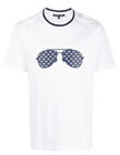 Michael Kors monogram-sunglasses print T-shirt. Sz M . $49.50 Value