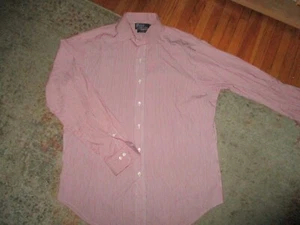 RALPH LAUREN BUTTON DOWN SHIRT Polo Regent Classic Fit Stripe Mens 16.5 34-35 - Picture 1 of 2