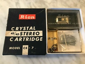RION CS-7 RARE CRYSTAL STEREO NEW CARTRIDGE & NEW GENUINE RION STYLUS IN CASE : - Picture 1 of 12