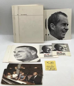 Ticket Stubs Nixon-Agnew Madison Square Garden Post Card Booklet Pamphlet Lot 44 - Picture 1 of 20