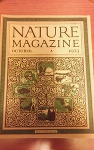 NATURE MAGAZINE OCTOBER 1923...VOL.2 NO.4..GREAT CONDITION - Imagen 1 de 9