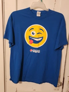T-shirt Say It With Pepsi XL manica corta blu royal - Foto 1 di 6