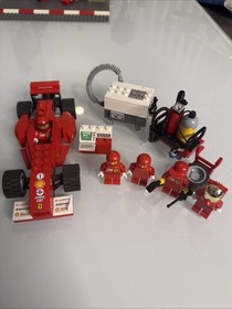 Vtg LEGO Racers: Ferrari F1 Fuel Stop (8673) Set Complete 2006 Retired