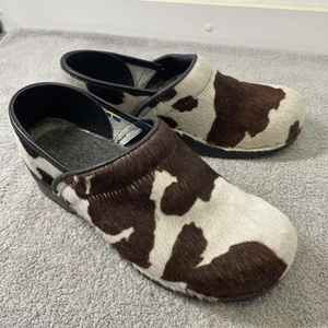 BJORK Clogs Gr. 40 Professional Safari Collection Leder & Fell braun weiß Kuh - Bild 1 von 15