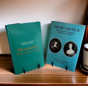 DESCARTES PHILOSOPHICAL LETTERS & His Moral Philosophy And Psychology vintage HC - Bild 1 von 24