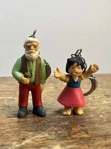 Vintage Schlüsselanhänger ZUIYO Heidi und Opa 1978 PVC - Bild 1 von 5