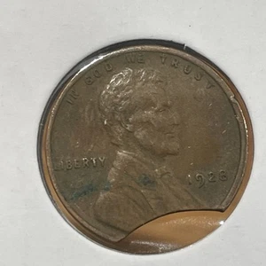 Centavo Lincoln Wheat 1928 error como nuevo gran troquel clip F3931 - Imagen 1 de 3