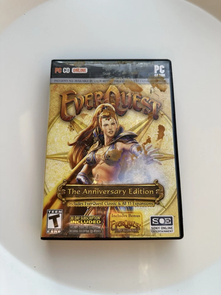 EverQuest - The Anniversary Edition (PC CD-ROM, 8-Disc Set) Complete CIB - Image 1 of 4