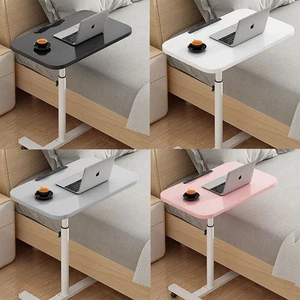 Height Adjustable Mobile Over Bed Table Hospital Overbed Aid Chair Laptop Tray - Picture 1 of 16