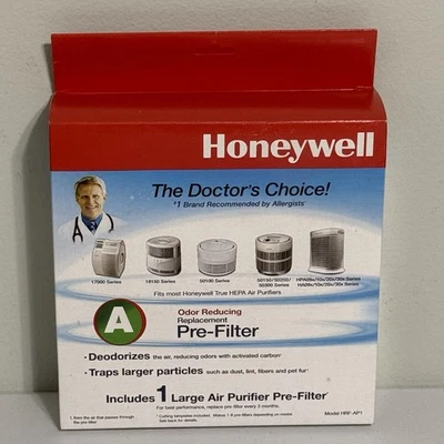 REPUESTO REDUCTOR DE OLORES HONEYWELL ORIGINAL TIPO A + PREFILTRO MODELO HRF-APP1  Foto 1 de 4