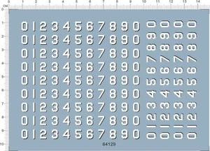 1/350 USN U.S.NAVY 7mm 0-9 Hull Numbers Ship Markings Water Slide Decal 64129 - Picture 1 of 1