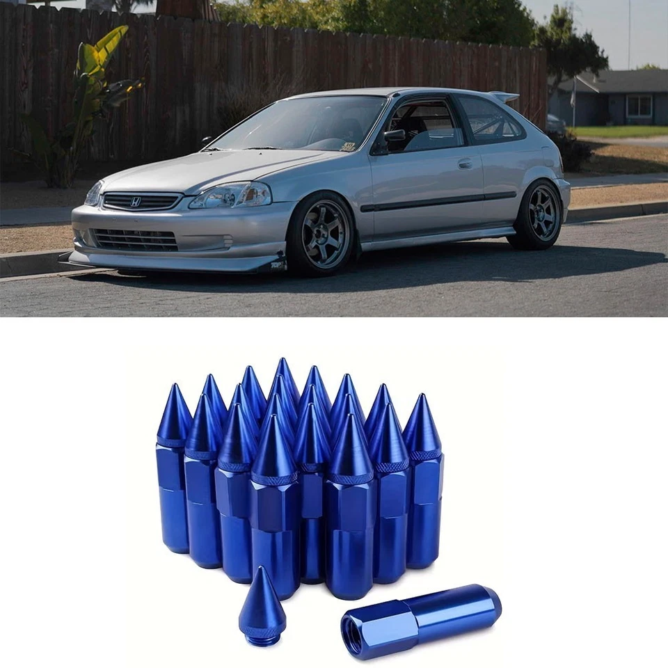 Llanta de carreras para Honda Toyota Acura Lexus AZUL 12X1,5 MM CANTIDAD 20 llaves Foto 1 de 3