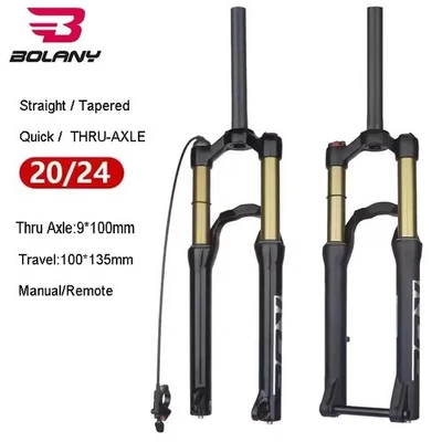 Bicycle Suspension Air Fork 20/24In Alloy Magnesium Remote Lockout 100mm Travel - Image 1 of 4