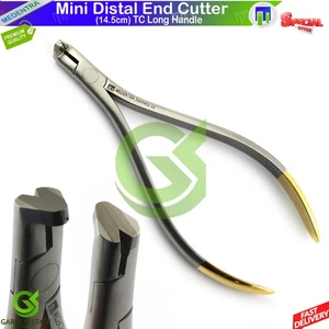 Mini cortador de extremo distal de ortodoncia dental arco corte sujeción TC mango largo 14,5 c - Imagen 1 de 3